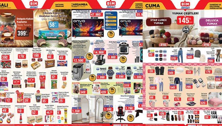 BİM AKTÜEL 3-6 ŞUBAT 2026 KATALOĞU || Bim’de bu hafta gelecek ürünler neler?