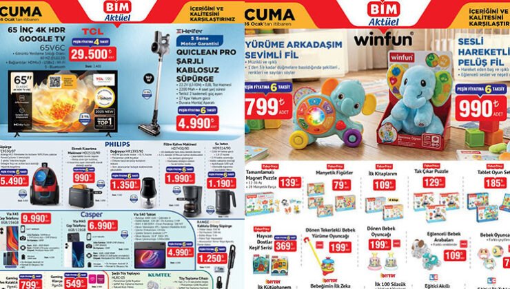 KARNE HEDİYELERİ SATIŞTA! BİM AKTÜEL 16 OCAK 2026 CUMA GÜNÜ KATALOĞU (İNDİRİMLİ ÜRÜNLER BROŞÜRÜ) || Bim aktüel bu hafta ürünleri neler? Bim afişi Yürüme Arkadaşım Sevimli Fil Getiriyor!