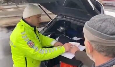 Kütahya’da yaya önceliğini gözetmeyen trafik magandası yakalandı