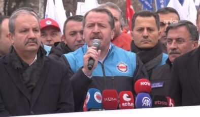 Memur-Sen, Hazine ve Maliye Bakanlığı önünde: Gelirde adalet, fiyatta istikrar istiyoruz