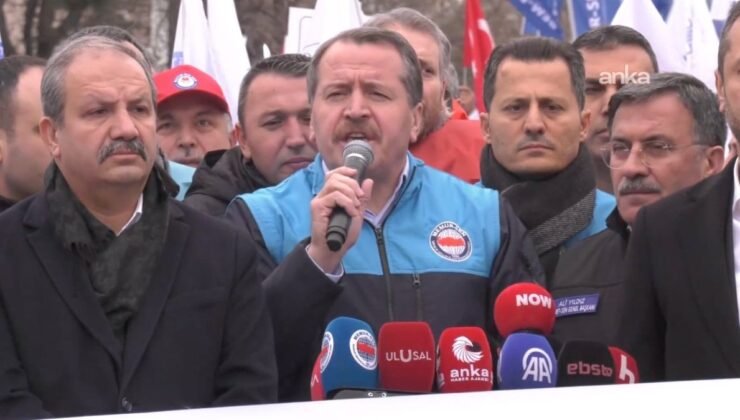 Memur-Sen, Hazine ve Maliye Bakanlığı önünde: Gelirde adalet, fiyatta istikrar istiyoruz