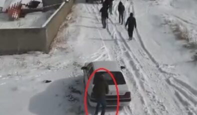 Nevşehir’de köpek dövüştürenlerin ‘drone’u görüp kaçtığı anlar kamerada