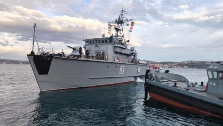 Türkiye öncülüğündeki mayın avlama filosu Karadeniz’e açıldı