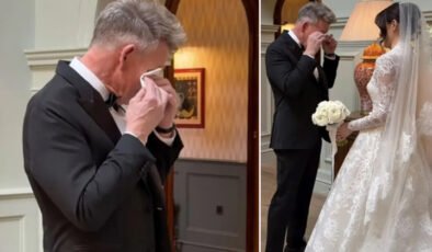 Ünlü şef kızını telli duvaklı gelin etti: Onu beyazlar içinde görünce hüngür hüngür ağladı