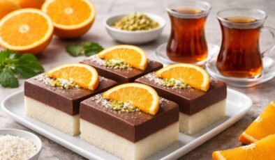 Dilim dili lezzet şöleni: Portakallı irmikli kesme muhallebi tarifi