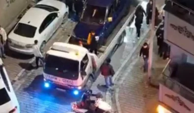 Skandal görüntüler kamerada: Ses sistemli araç yükledikleri çakarlı çekiciyle trafiği felç ettiler