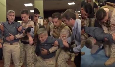 Bakana canlı yayında elektroşok verdiler: Yere yığıldı!