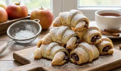 Nostaljik ve asla modası geçmeyen: Ağızda dağılan kıyır kıyır elmalı kurabiye tarifi