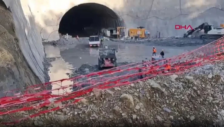 Tünel ve yol çalışmasındaki kazada 2 işçi yaralandı