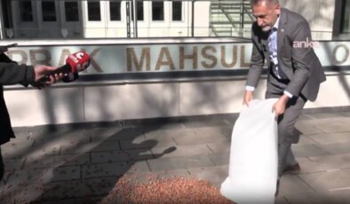 CHP’li Adıgüzel fiyatlara tepki için TMO önüne fındık döktü: 'Ferrero’ya değnekçilik yapıyorlar'