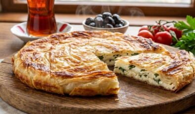 Çay demlenene kadar hazır: Sahurda tok tutan tavada yalancı su böreği tarifi