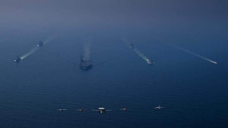 ABD’den güç gösterisi! Dev filo Umman’da