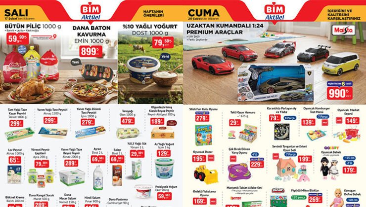 BİM AKTÜEL 17-20 ŞUBAT 2026 KATALOĞU || Bim’de bu hafta indirimleri