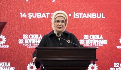 Emine Erdoğan: Kütüphane okulların kalbidir, ruhudur, can damarıdır