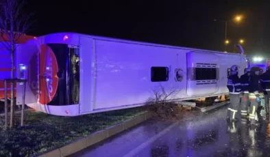 Samsun'da yolcu otobüsü devrildi! Çok sayıda yaralı var