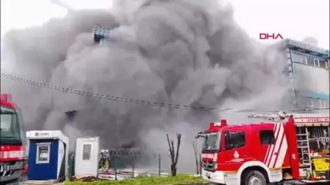 Silivri Ortaköy'deki Fabrikada Yangın Çıktı