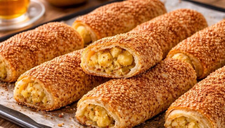 Sahura kolayca hazırlayabileceğiniz çıtır lezzet: Patatesli simit böreği tarifi