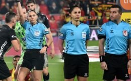 22 yıl sonra kadın hakemin yönettiği maçta müthiş son