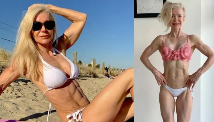 Yok böyle babaanne! 65 yaşında fiziğiyle taş çıkartıyor