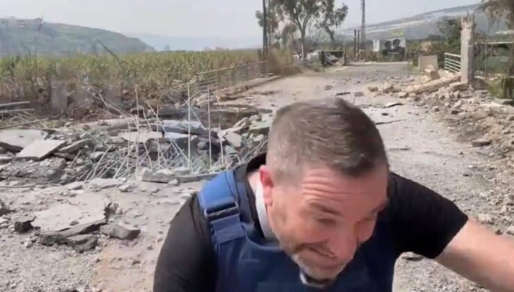 Canlı yayında ölümle burun buruna geldi! Füze yanına düştü