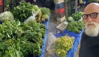 Pazarda çekilen görüntüler gündem oldu! "Et yiyemiyoruz diye Ege’ye geldik ama…" 400 liraya ot mu olur?