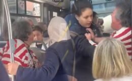 Otobüste kadınlar birbirine girdi: Şoförün kolunu ısırdı!