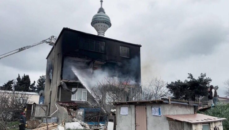 Büyükçekmece'de yangın: Duvar patlamayla çöktü, 6 kişi kurtarıldı!