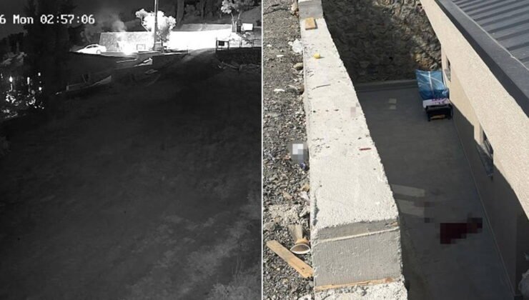 Sohbet ederken 4 metre yükseklikten beton zemine düştü: Görüntüleri ortaya çıktı