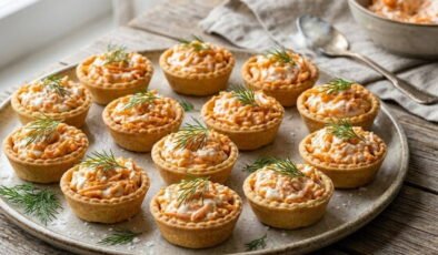 Gece açlığını bastıran enfes atıştırmalık: Tuzlu tartolet tarifi