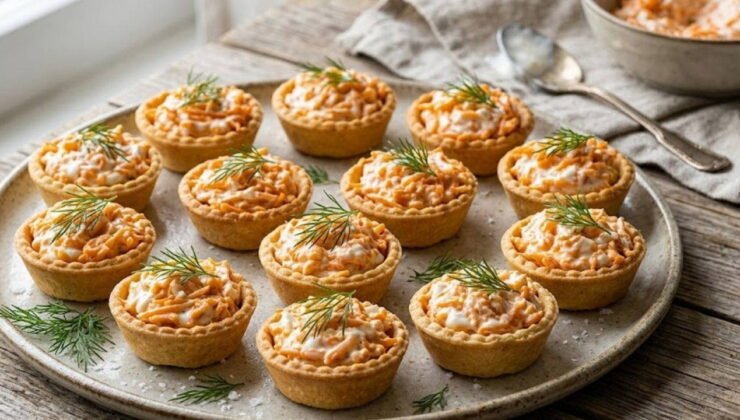 Gece açlığını bastıran enfes atıştırmalık: Tuzlu tartolet tarifi