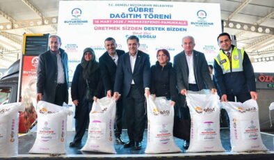 Denizli Büyükşehir’den üreticiye 2 milyon kiloluk gübre desteği