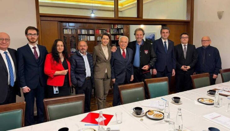 Doğu Perinçek, Musk’ın babası ve danışmanı ile görüştü