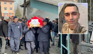 Beylik tabancasıyla intihar eden askeri personel toprağa verildi