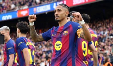 Raphinha'dan hat-trick: Barcelona 7 gollü maçta güldü!