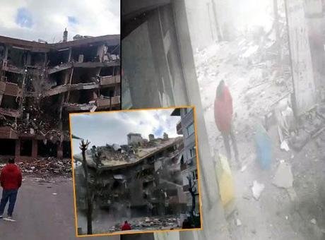 Avcılar’da 5 katlı bina yıkım sırasında çöktü! Korku dolu anlar kamerada