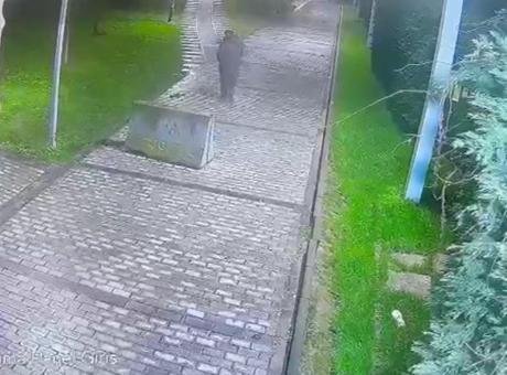 Parkta bulduğu telefonu cebine attı! Kameraya yakalandı