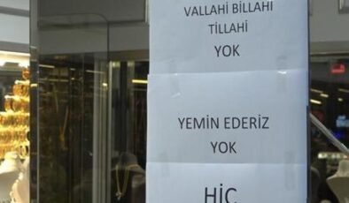 Altın almak için gittiler… Kuyumcuda yazıyı gören şaşkın: 'Vallahi, billahi yok'