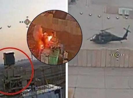 Irak'ta sıcak saatler! ABD'ye ait üs vuruldu, görüntüler ortaya çıktı