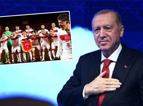 Cumhurbaşkanı Erdoğan'dan Dünya Kupası'na katılan A Milli Takım'a tebrik
