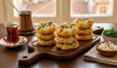 Krep hafifliği, börek doyuruculuğu: 10 dakikada peynirli kaşık dökmesi tarifi