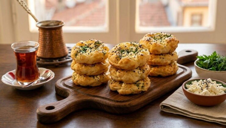 Krep hafifliği, börek doyuruculuğu: 10 dakikada peynirli kaşık dökmesi tarifi