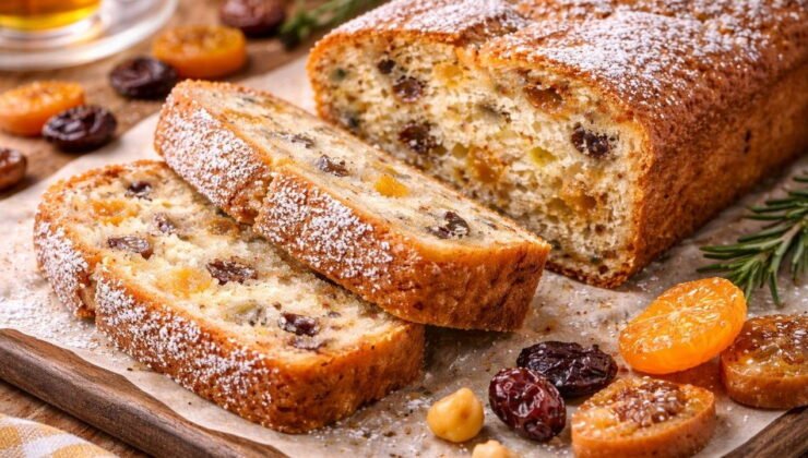 İftar sonrası hafif tatlı arayanların favorisi: Kuru meyveli kek tarifi