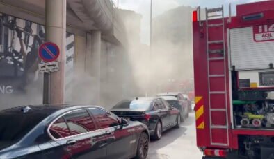 Üsküdar'da spor salonunda yangın paniği!