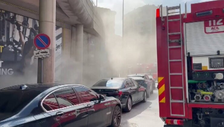 Üsküdar'da spor salonunda yangın paniği!