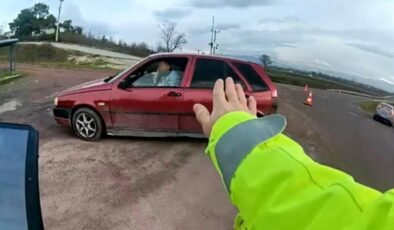 Aranması olan sürücü hem kaçtı hem de iftira attı