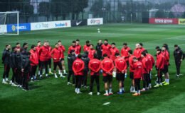 A Milli Takım, Romanya maçı hazırlıklarını sürdürdü: Serdal Adalı da antrenmanı takip etti