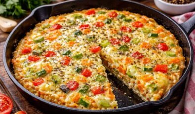 Sahura kolayca hazırlayabileceğiniz doyurucu lezzet: Sebzeli tortilla tarifi