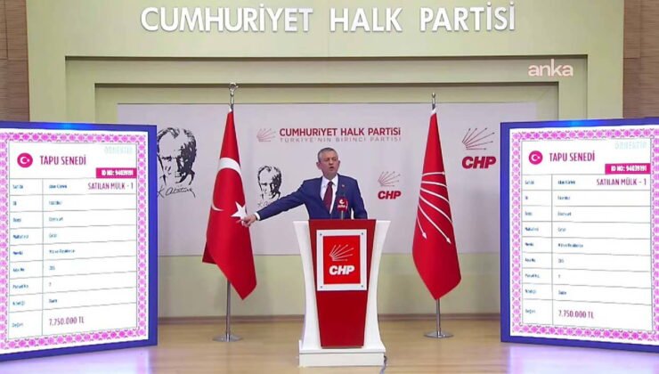 Özgür Özel tek tek gösterdi: Akın Gürlek'in tapuları saymakla bitmedi!