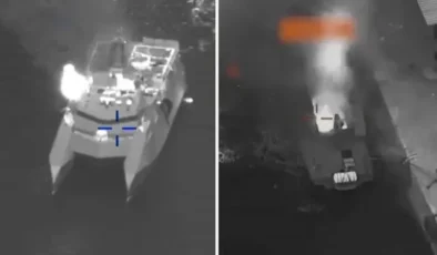Böyle vurmuşlar! ABD, İran Donanması'na düzenlenen saldırı anlarını paylaştı