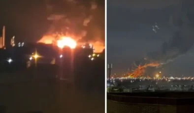 İsrail ateşle oynuyor! Dev petrokimya tesisine bomba yağdırdılar